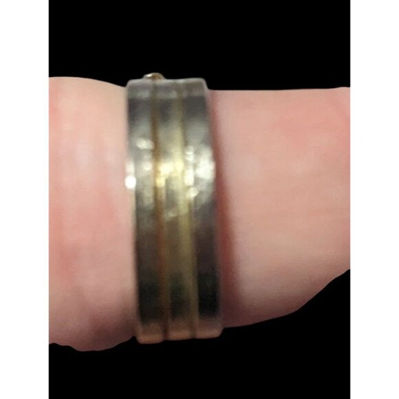 Coquette Gold Tone Enamel Filled Love Ring Size 8 - Picture 6 of 14